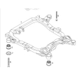 13247173 Bucsa cadru motor fata stanga/dreapta GM Opel Vectra C